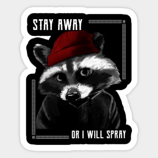 Spray Away Sticker